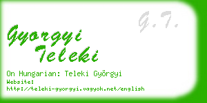 gyorgyi teleki business card